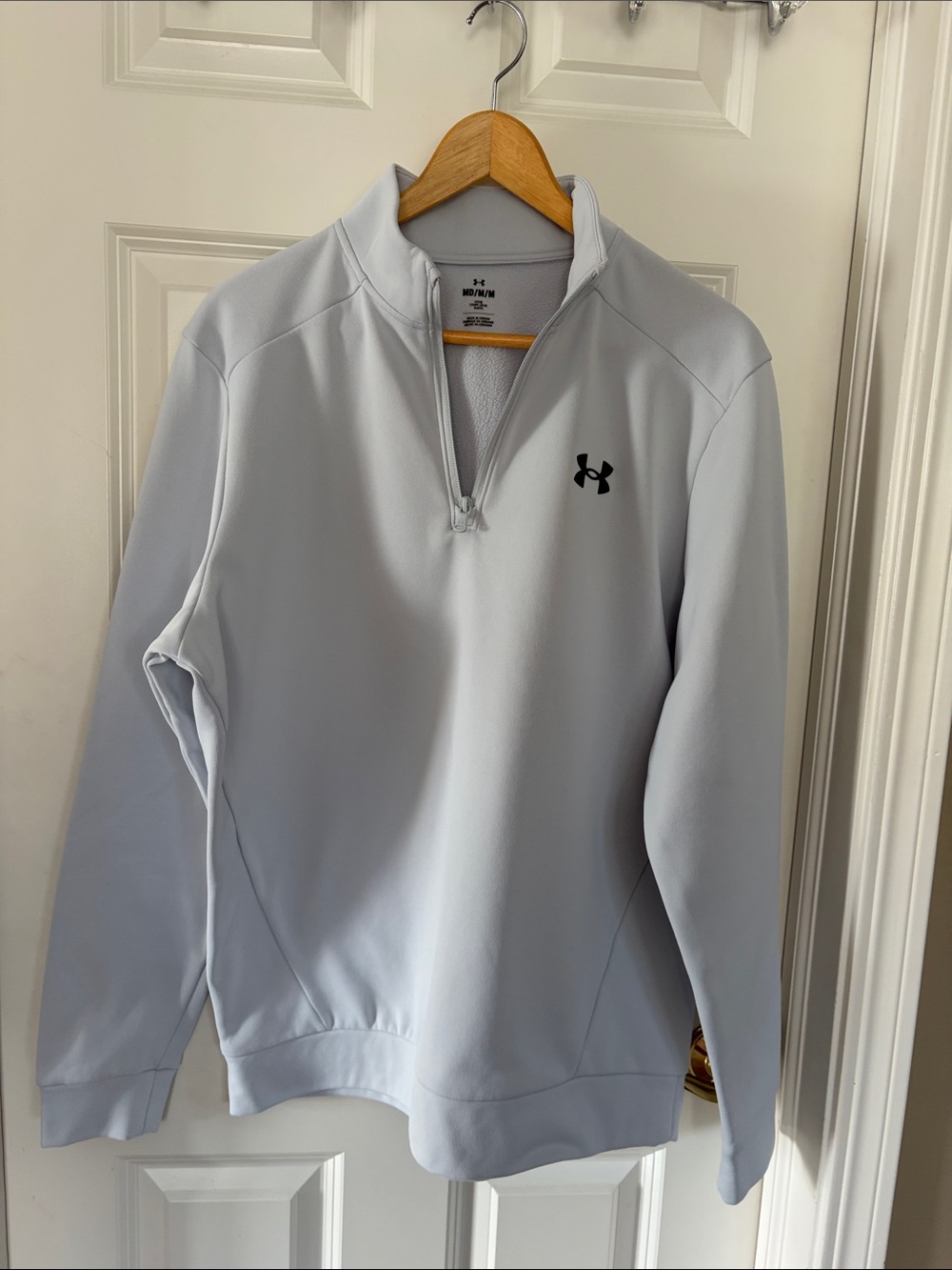Under Armour Men's Light Gray Quarter-Zip Performance Pullover